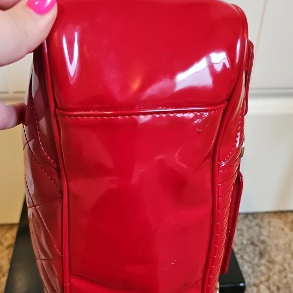 Coach 2011 Red Patent Leather Quilted Satchel - Picture 5 of 13